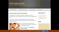 Desktop Screenshot of hantelbankkaufen.de