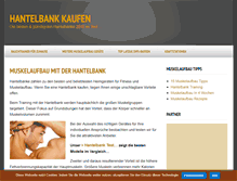 Tablet Screenshot of hantelbankkaufen.de